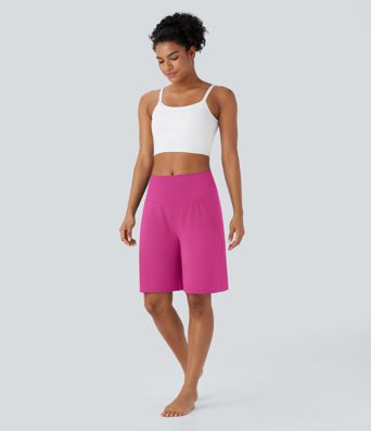 SoftlyZero™ Airy High Waisted Pockets Cool Touch Yoga Bermuda Shorts