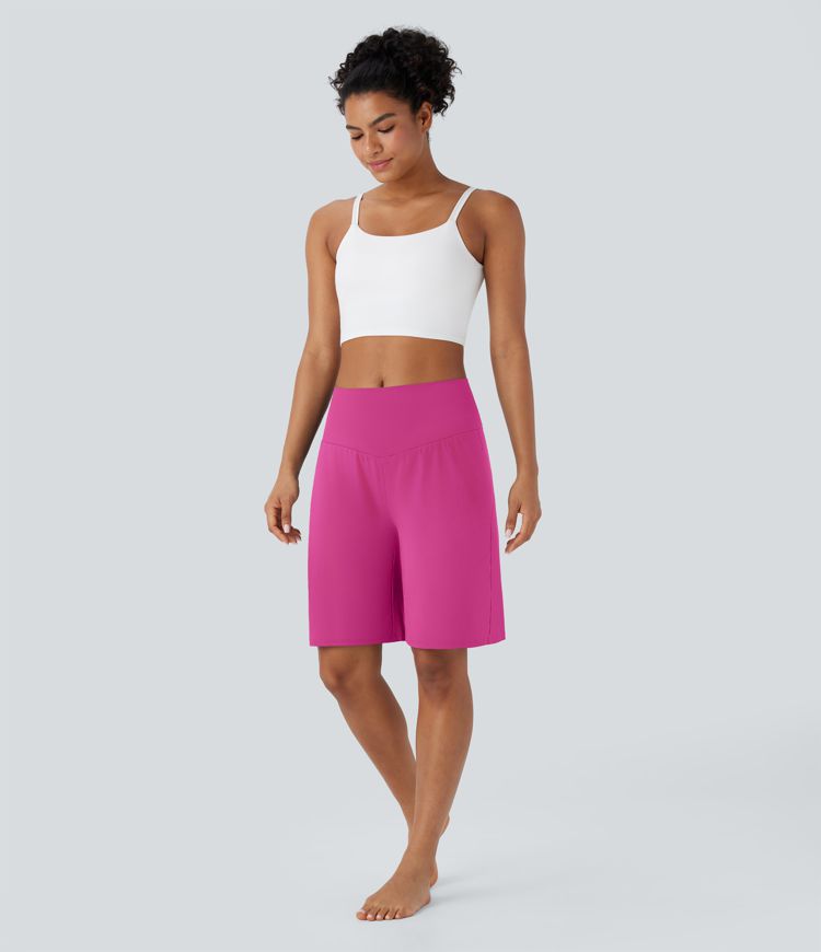 SoftlyZero™ Airy High Waisted Pockets Cool Touch Yoga Bermuda Shorts