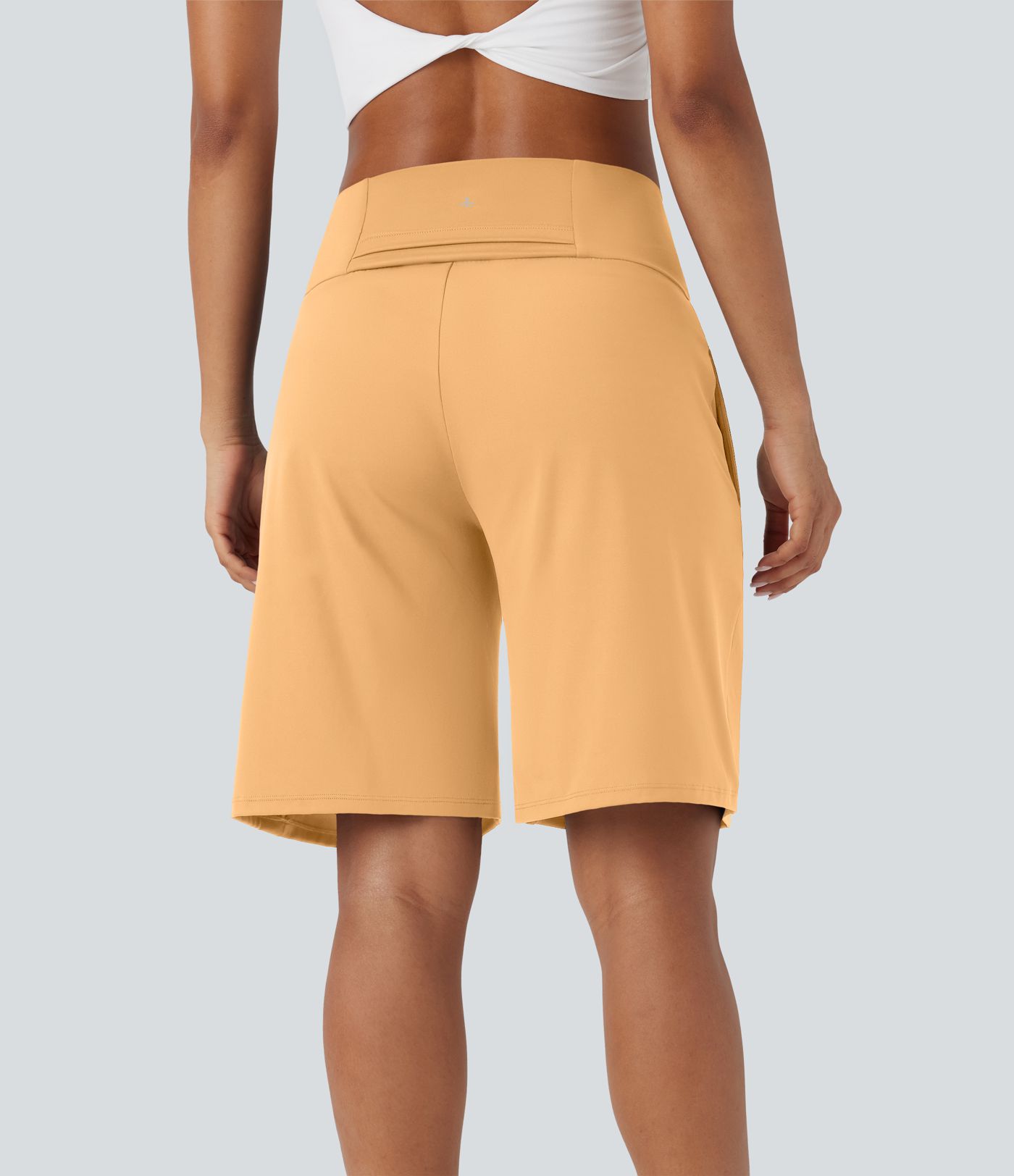 Softlyzero™ Airy Bermuda de yoga taille haute avec poches multiples et toucher frais