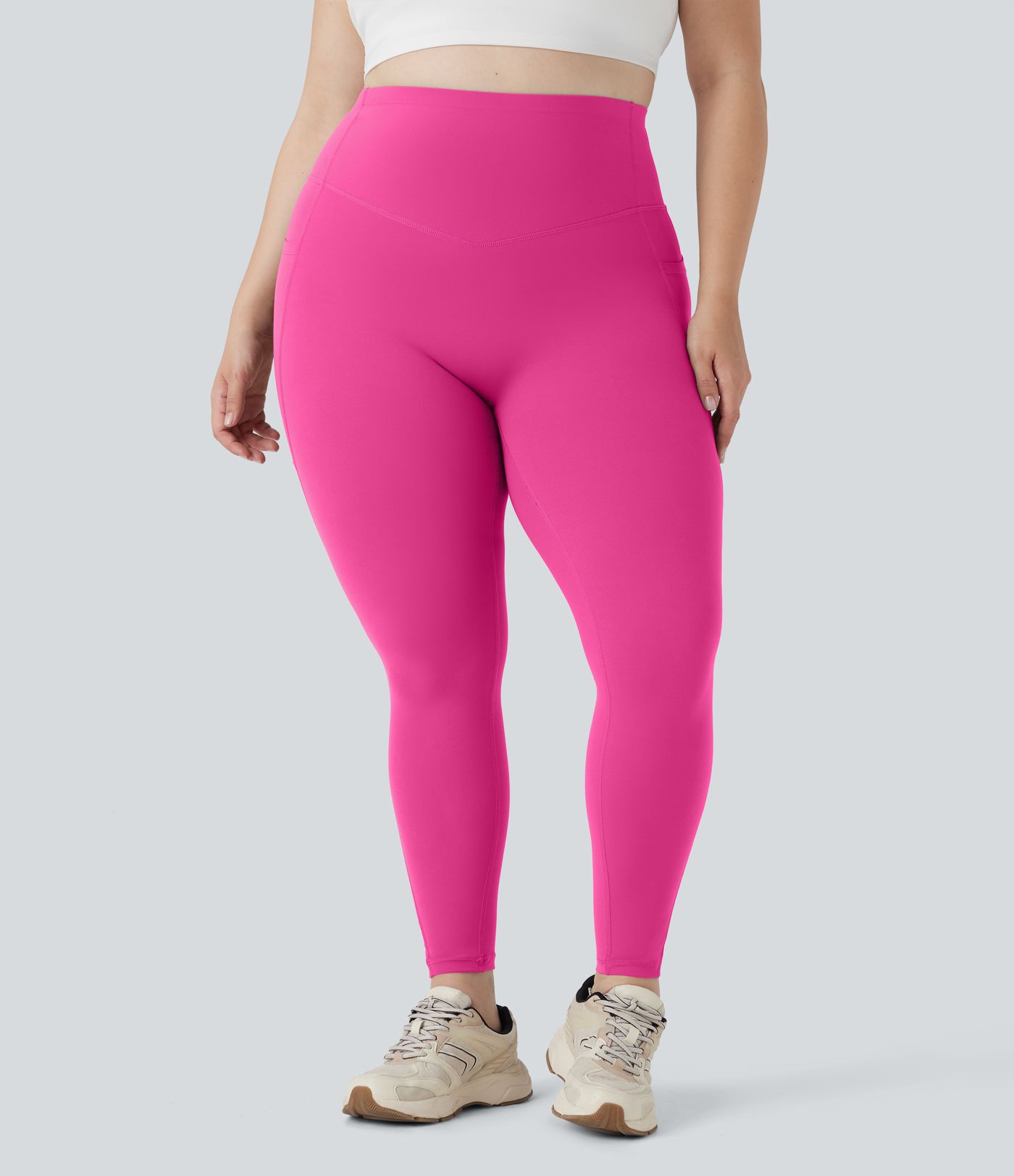 Plus Size Halara UltraSculpt™ High Waisted Butt Lifting Tummy Control Shaping Training Leggings with Pockets