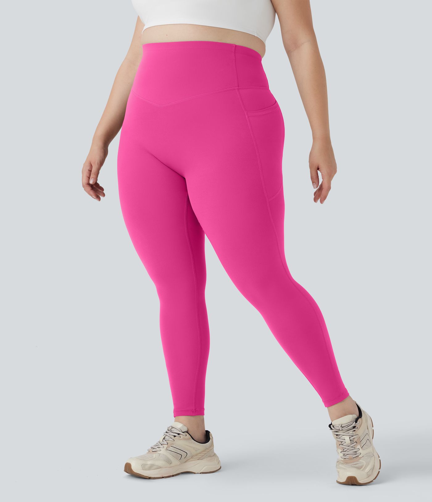 Plus Size Halara UltraSculpt™ High Waisted Butt Lifting Tummy Control Shaping Training Leggings with Pockets