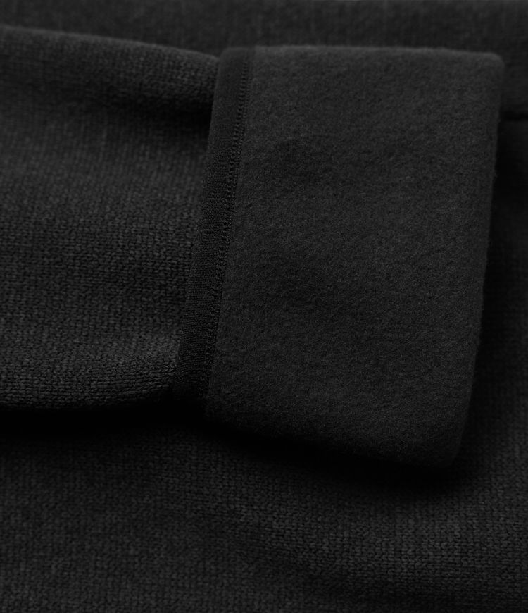 Stand Collar Long Sleeve Zip Fly Hiking Fleece Heathered Jacket with Pockets