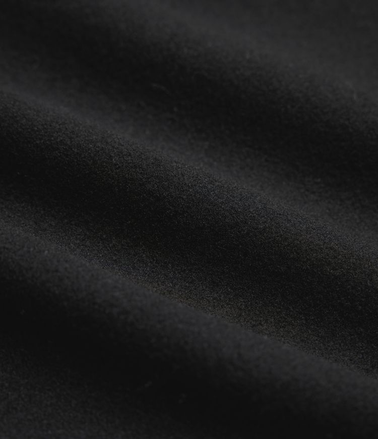 Manteau long polaire col cranté manches longues avec poches