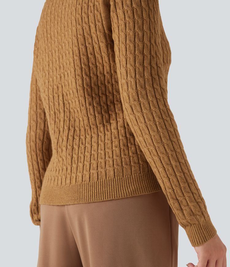 Cardigan col V torsadé