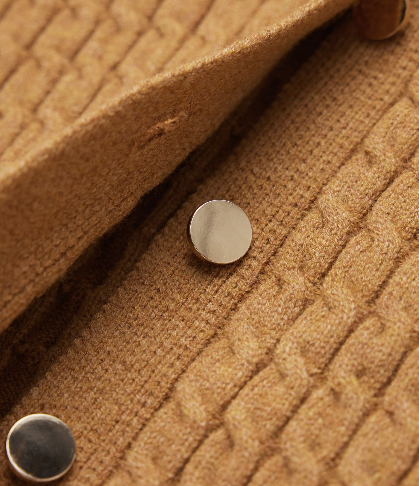 V-neck Cable Knit Work Cardigan