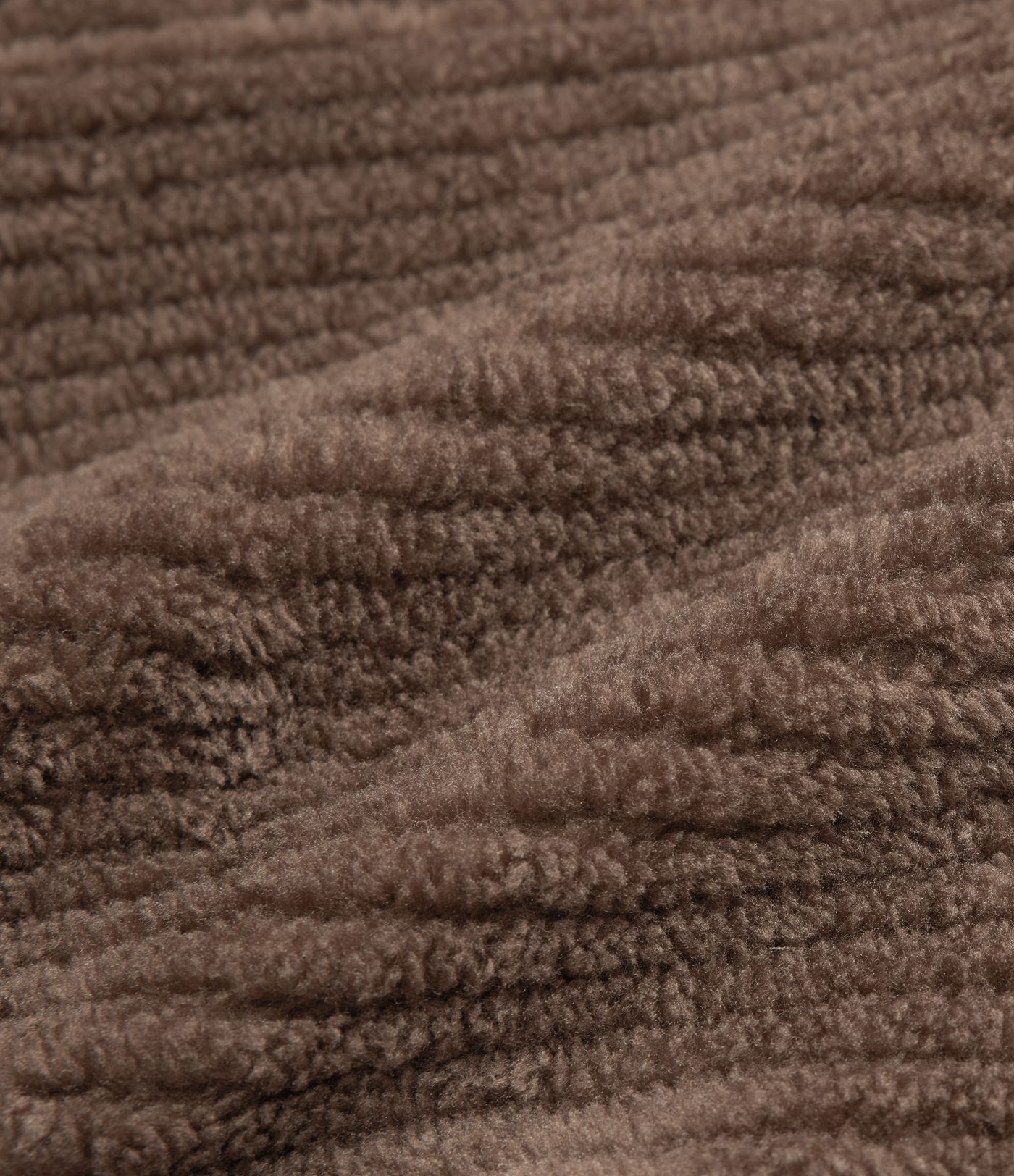 Casaco sherpa com capuz e cordão, bainha curva, corte descontraído e bolsos