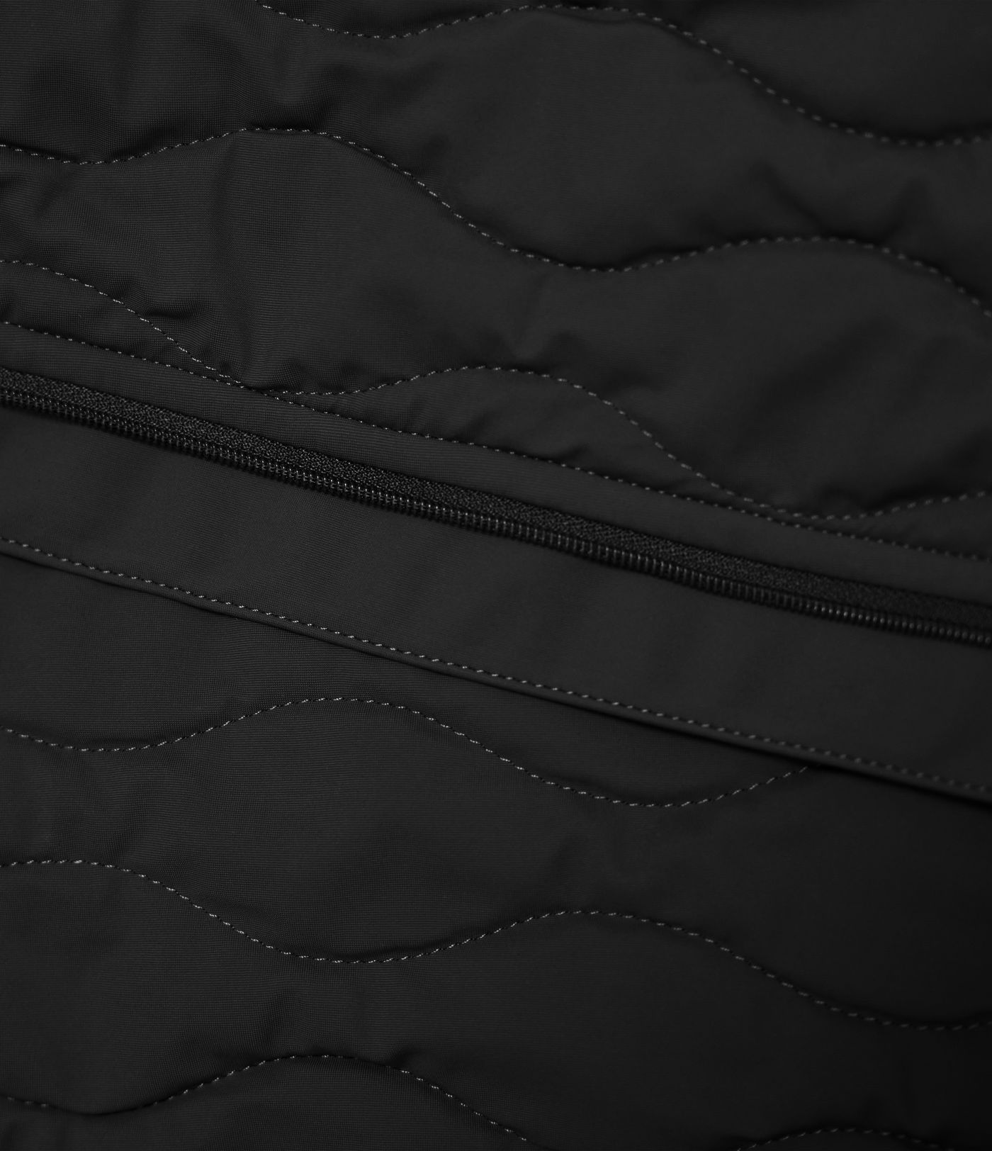 Veste d'entraînement matelassée extensible col montant avec passants pouces PuffFlex avec poches - Oreiller de voyage pliable