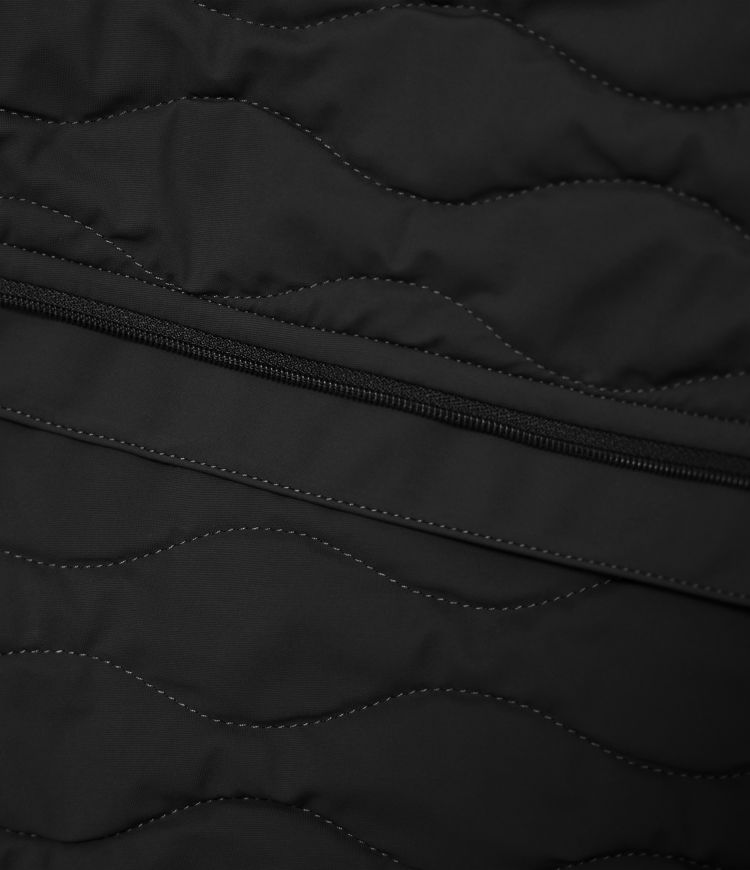 High-neck Thumb Holes Stretchy Workout Padded Jacket with Pockets-Packable Neck Pillow