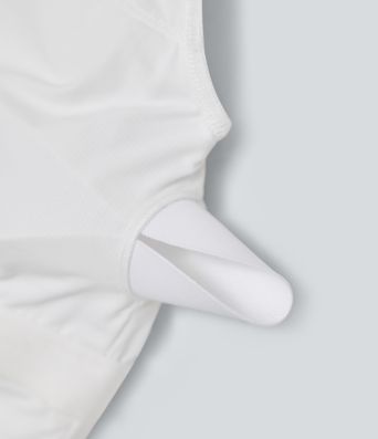 SoftlyZero™ QuickDry Crisscross Back Long Sleeve Thumb Holes 2-in-1 Mini Tennis Active Dress with Pockets-Easy Peezy