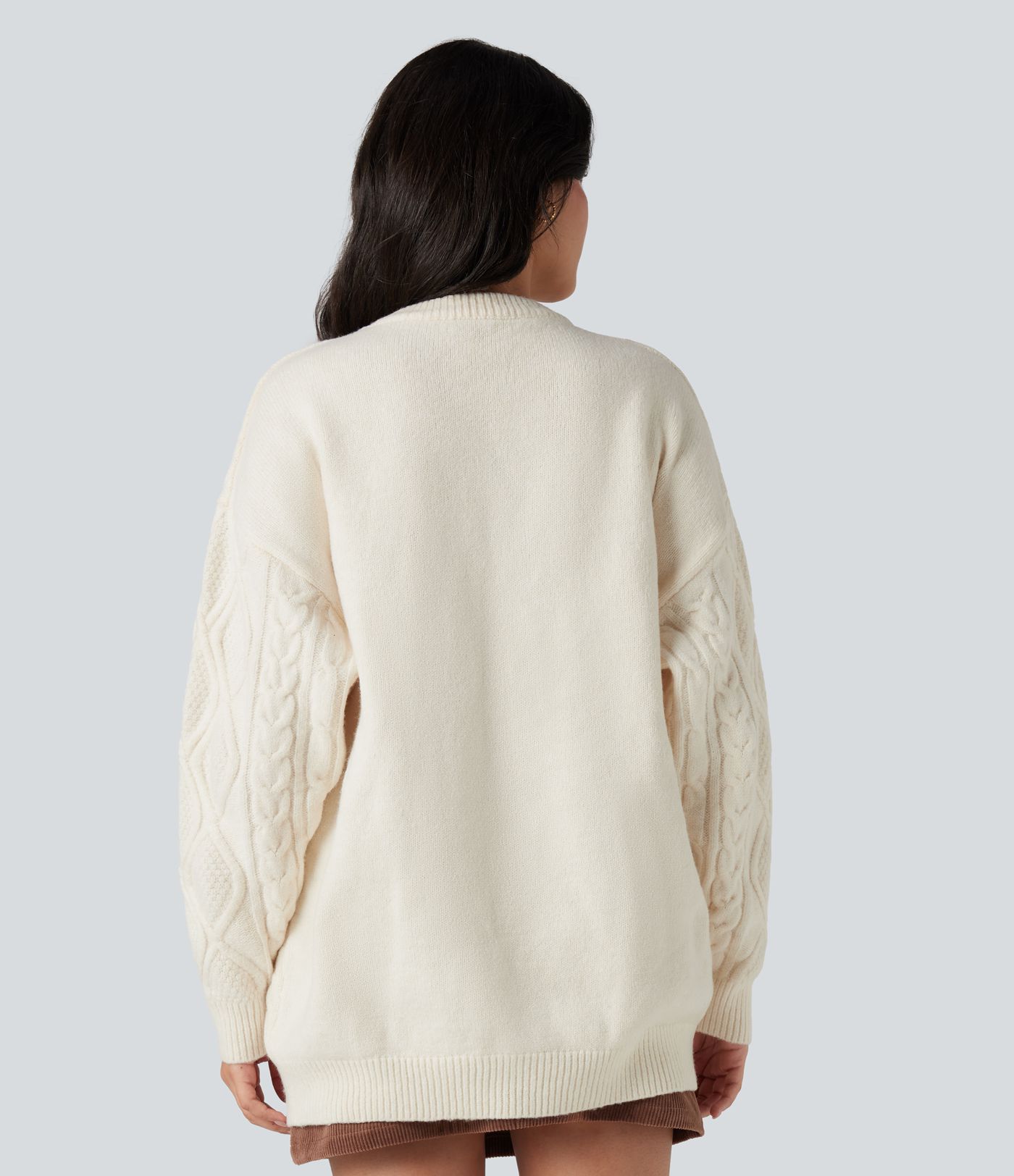 Round Neck Long Sleeve Casual Sweater