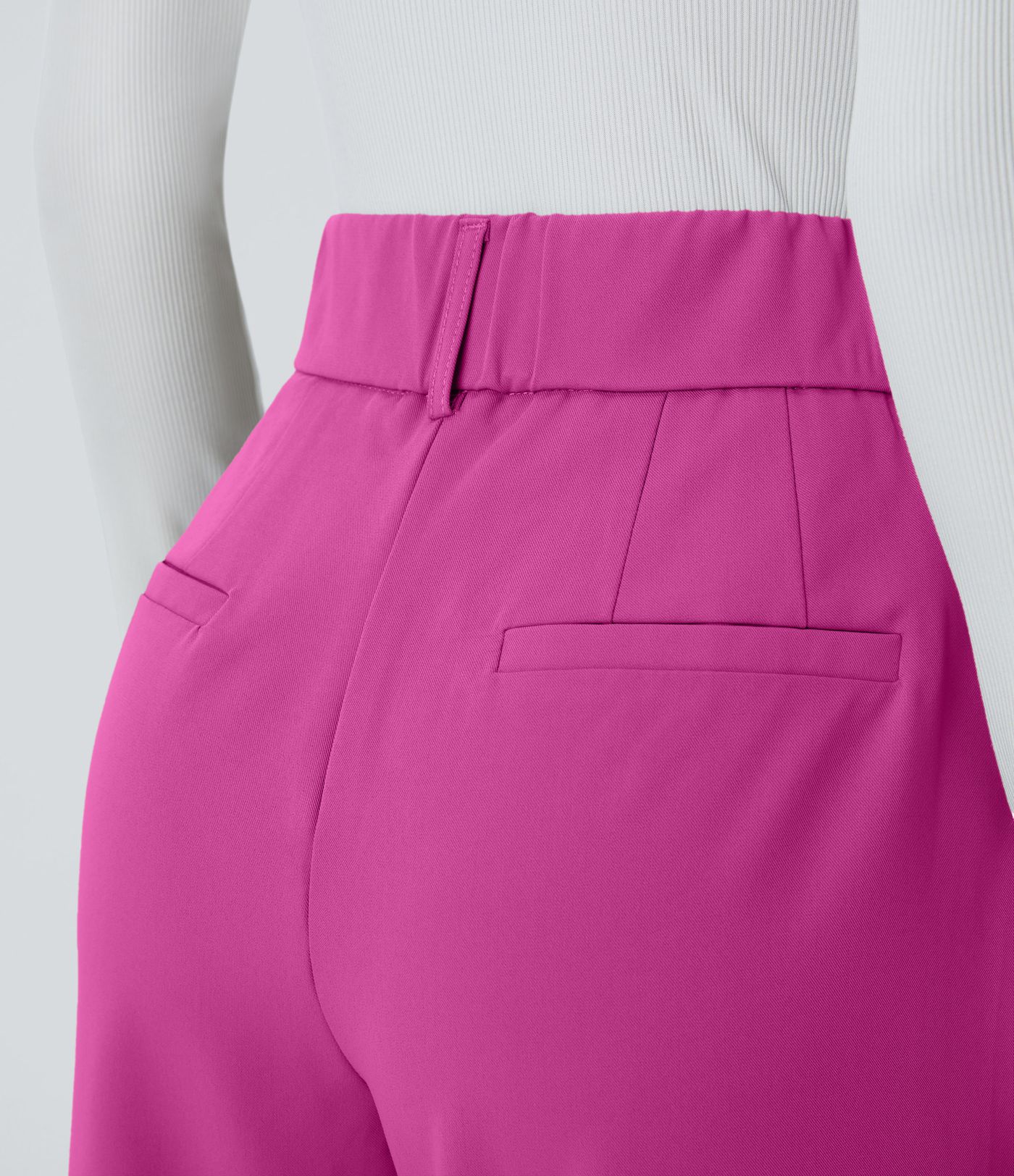 Pantalon de travail Halara Flex™ fuselé uni, taille haute, avec poches