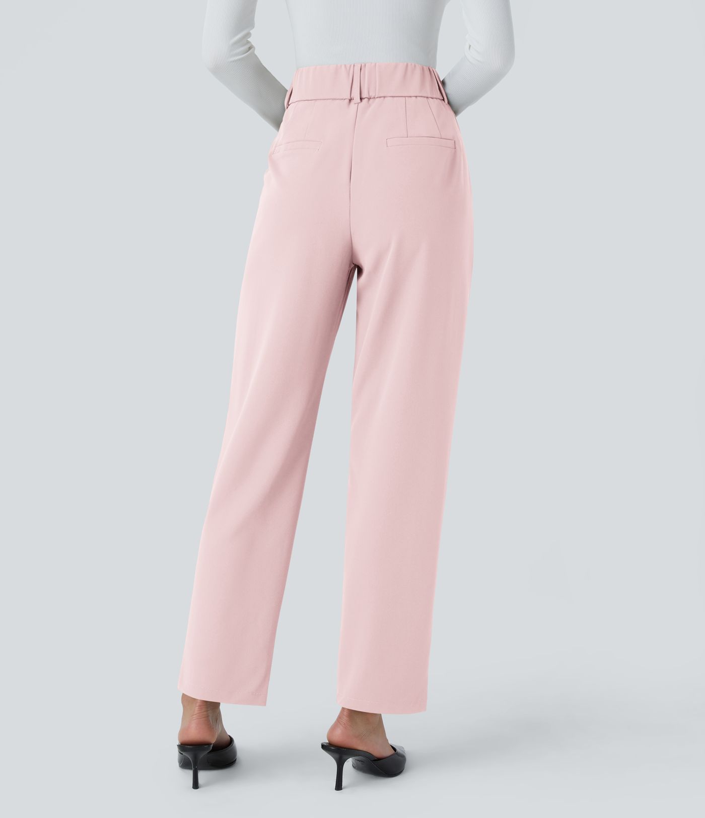 Halara Flex™ High Waisted Pocket Solid Work Tapered Trousers