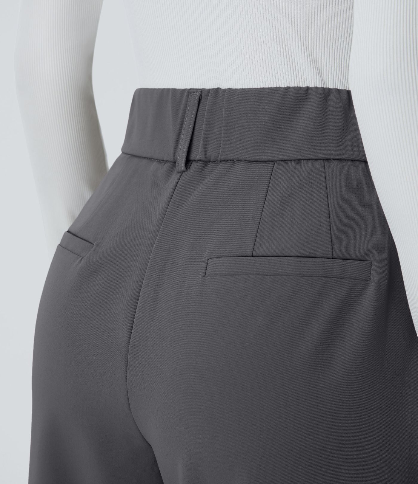 Pantalon de travail Halara Flex™ fuselé uni, taille haute, avec poches