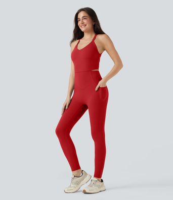 Halara UltraSculpt™ Tummy Control Training Jumpsuit with Pockets-Easy Peezy Edition Halara UltraSculpt™ Tummy Control Training Jumpsuit with Pockets-Easy Peezy Edition