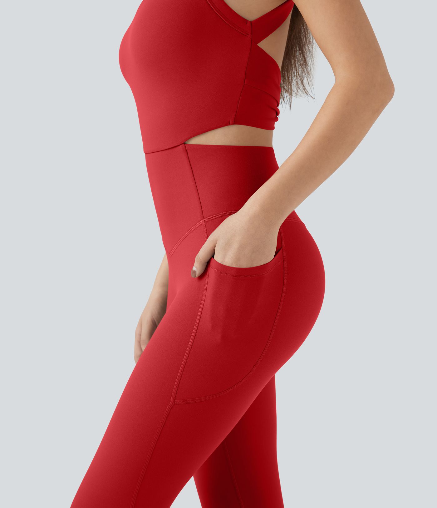 Halara UltraSculpt™ Tummy Control Training Jumpsuit with Pockets-Easy Peezy Edition Halara UltraSculpt™ Tummy Control Training Jumpsuit with Pockets-Easy Peezy Edition