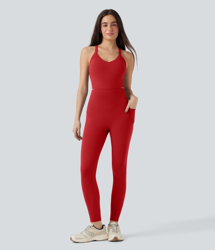 Halara UltraSculpt™ Tummy Control Training Jumpsuit with Pockets-Easy Peezy Edition Halara UltraSculpt™ Tummy Control Training Jumpsuit with Pockets-Easy Peezy Edition