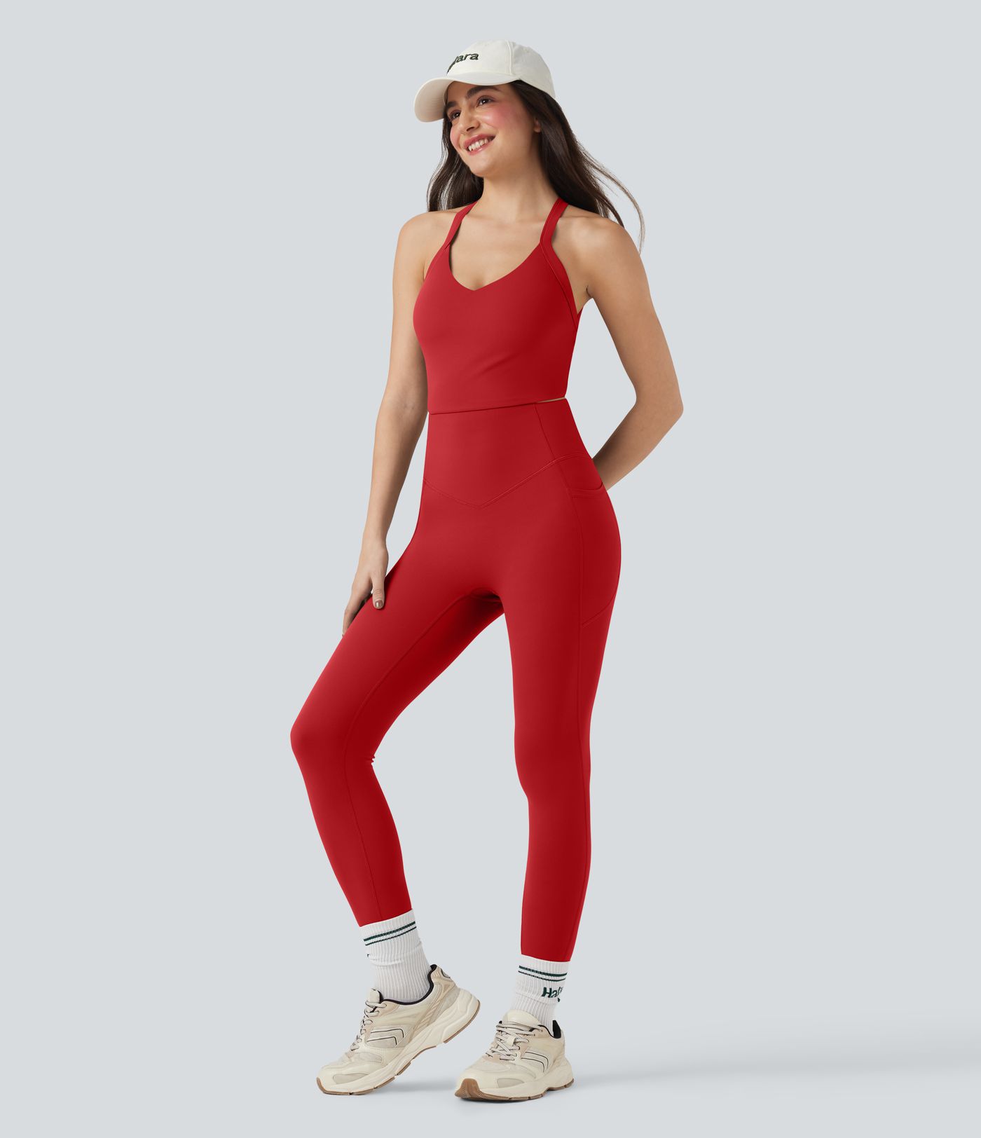 Halara UltraSculpt™ Tummy Control Training Jumpsuit with Pockets-Easy Peezy Edition Halara UltraSculpt™ Tummy Control Training Jumpsuit with Pockets-Easy Peezy Edition