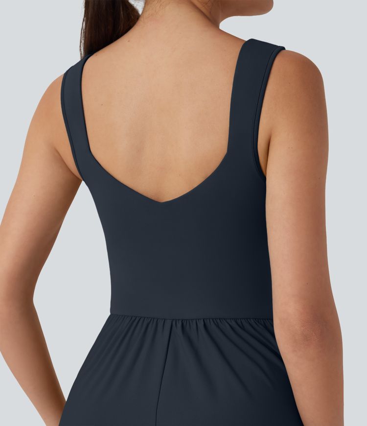 Flowy Maxi Casual Dress with Pockets