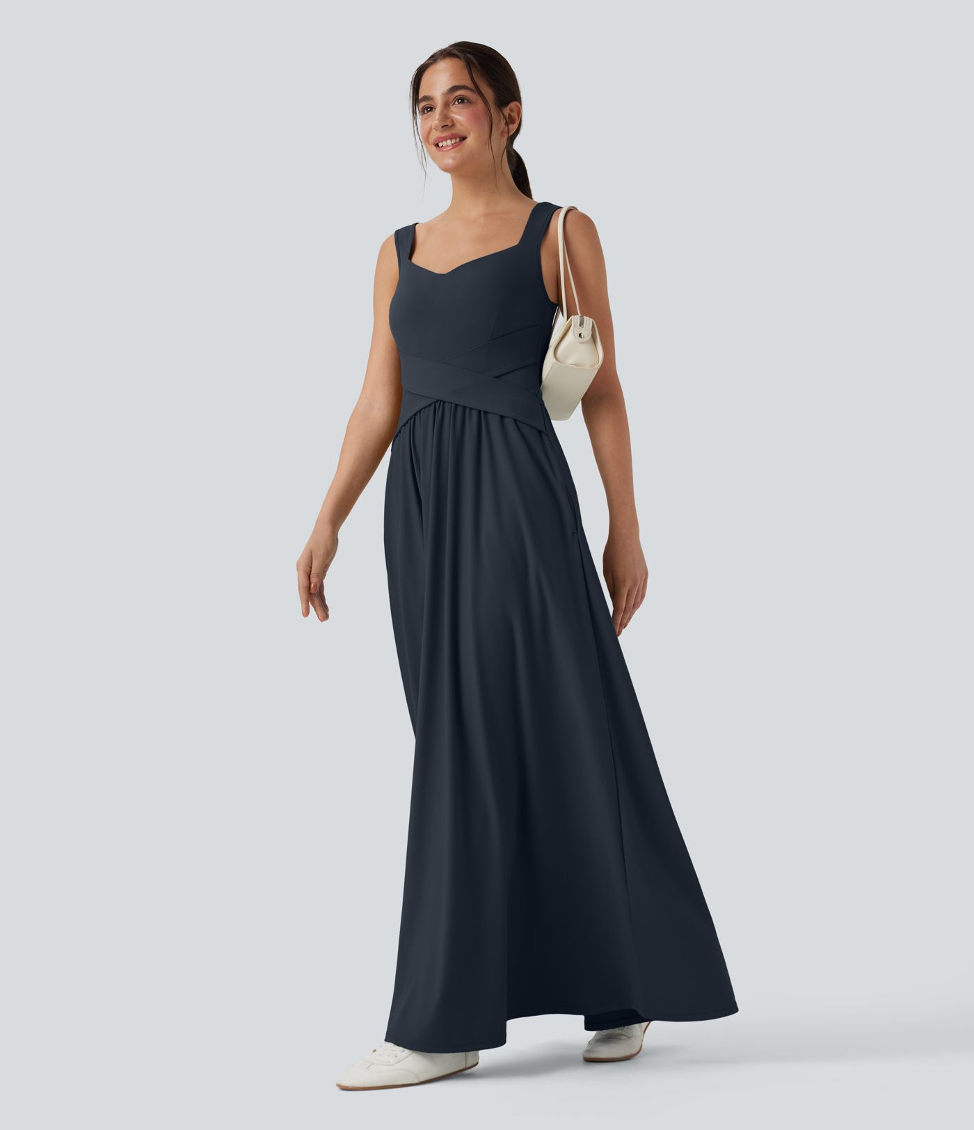 Flowy Maxi Casual Dress with Pockets
