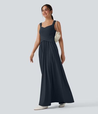 Flowy Maxi Casual Dress with Pockets
