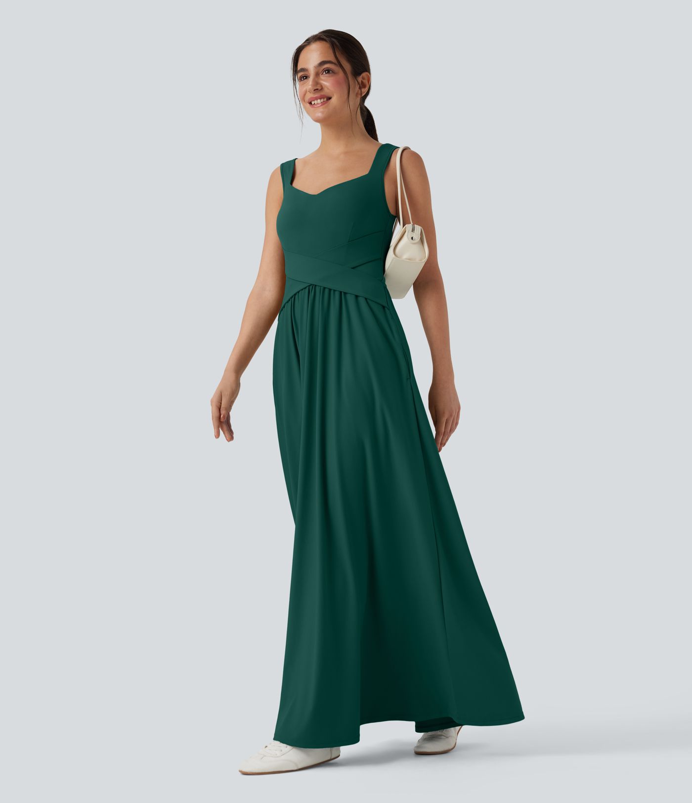 Flowy Maxi Casual Dress with Pockets