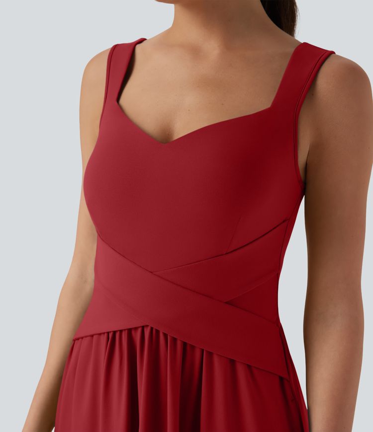 Flowy Maxi Casual Dress with Pockets