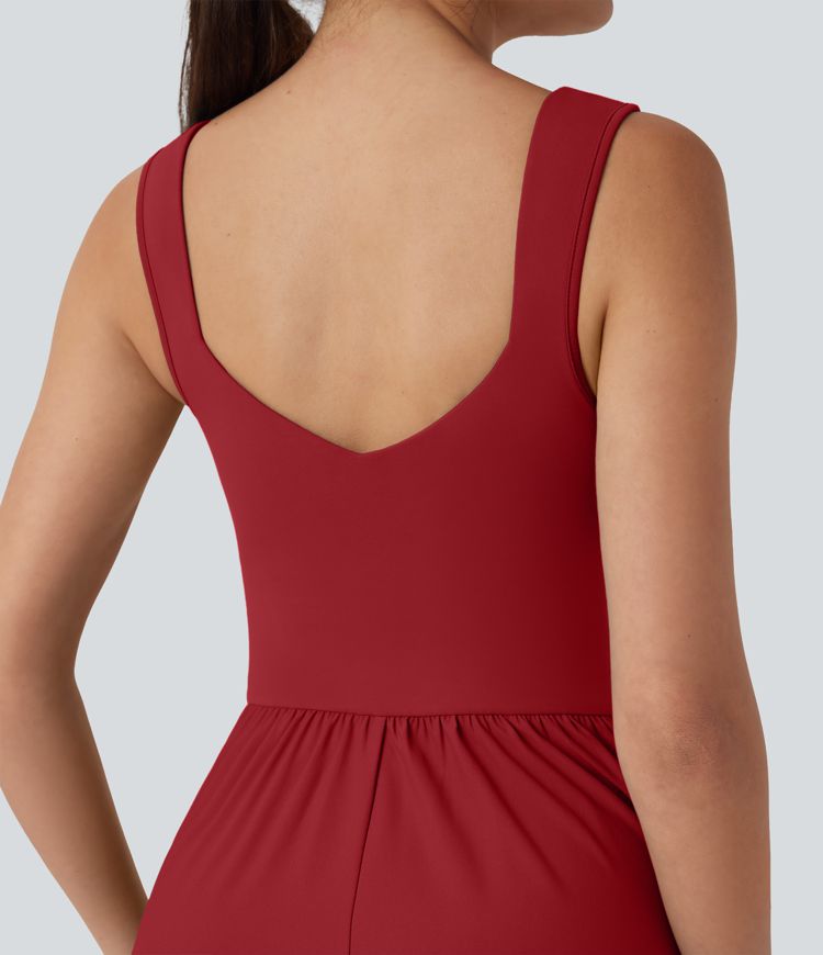 Flowy Maxi Casual Dress with Pockets