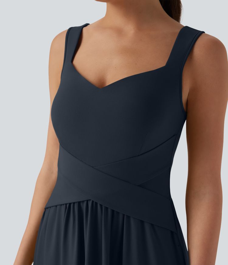 Flowy Maxi Casual Dress with Pockets