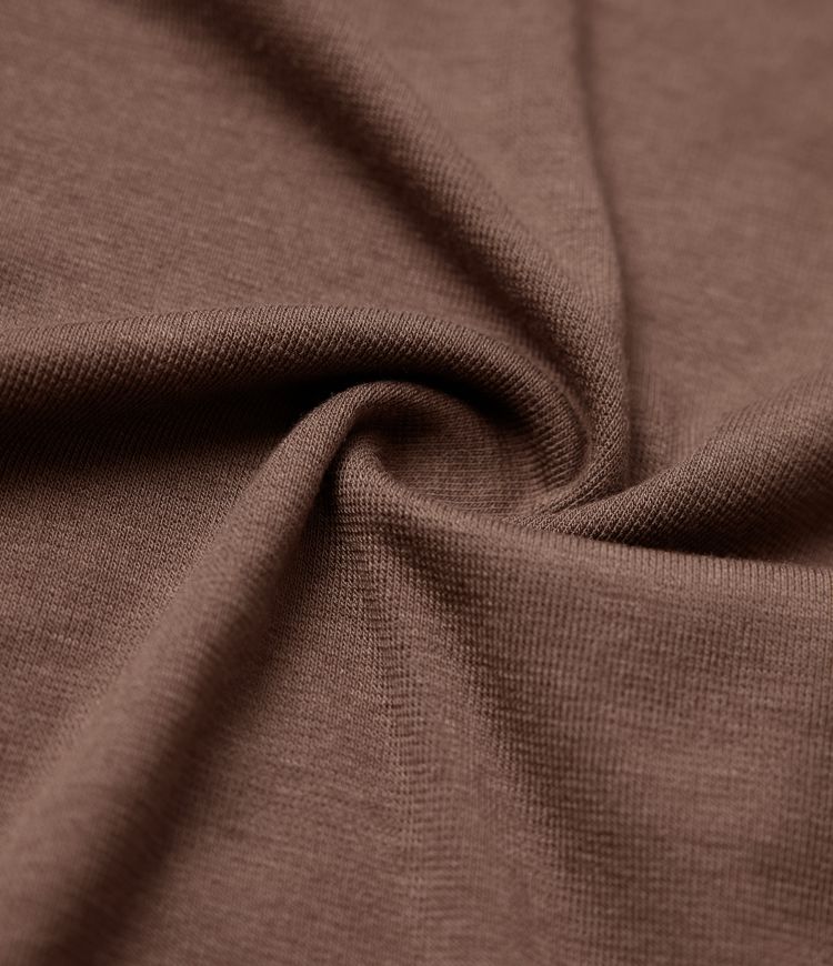 Mock-neck Long Sleeve Thumb Holes Slim Fit Casual Wool-Blend Tops