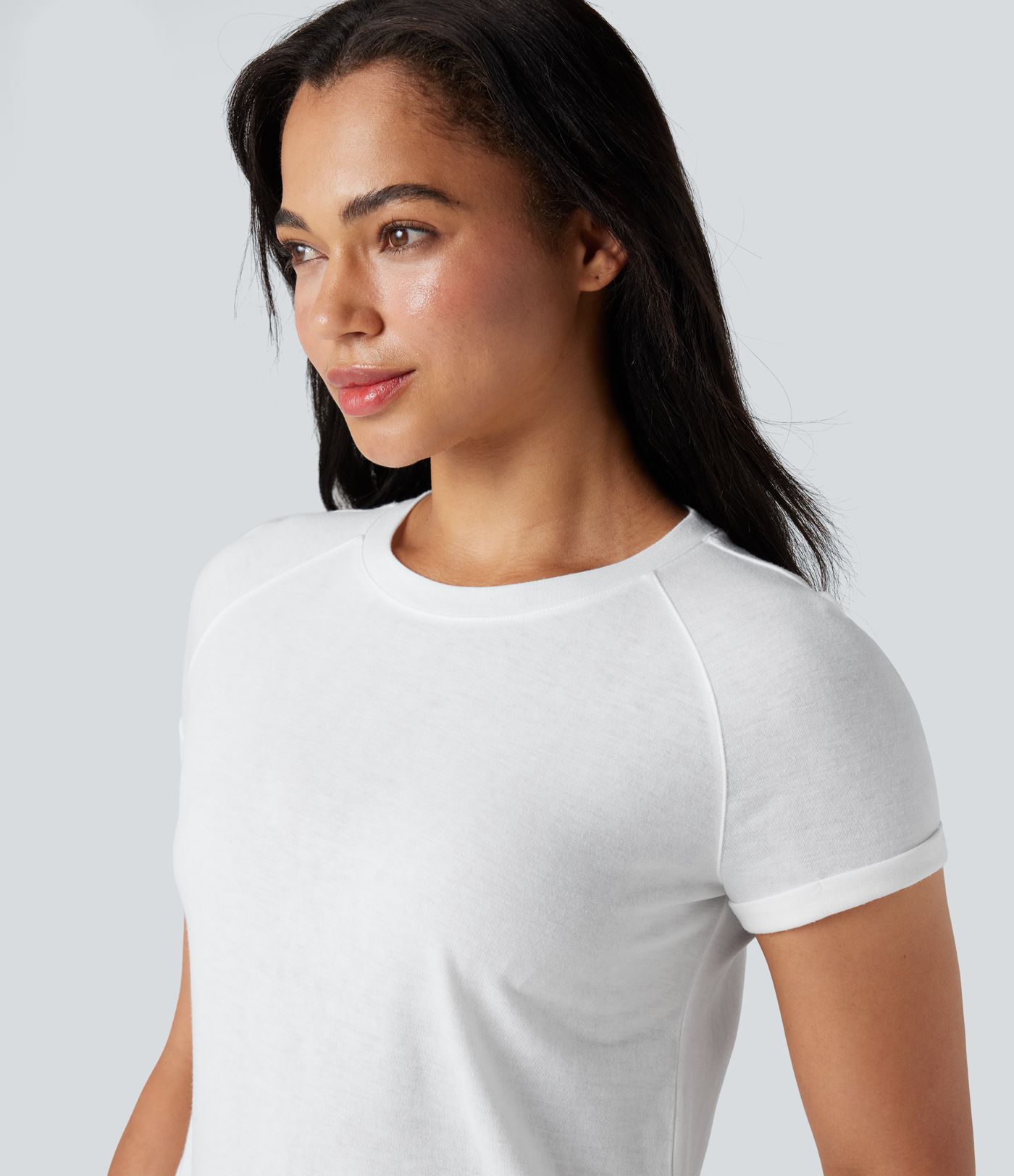 Round Neck Short Sleeve Casual T-Shirt