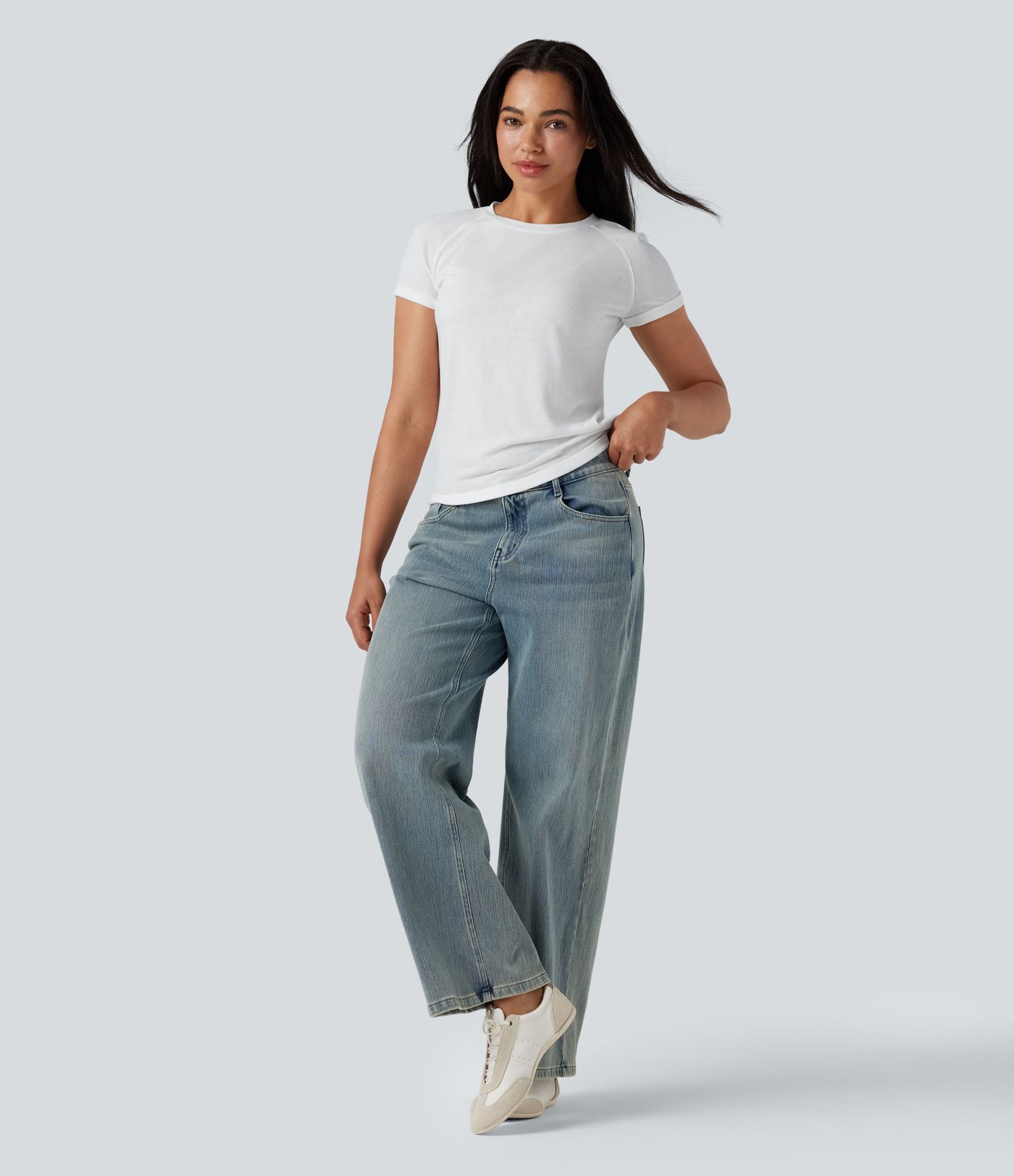 Round Neck Short Sleeve Casual T-Shirt