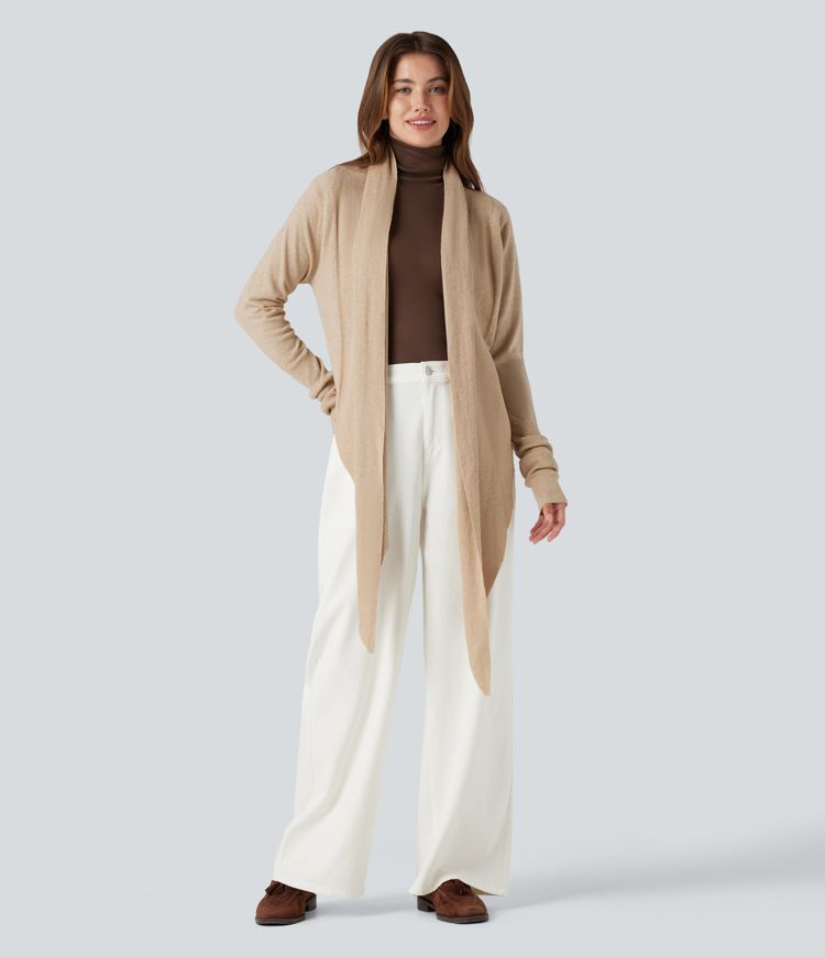 Long Sleeve Wrapped Casual Cardigan