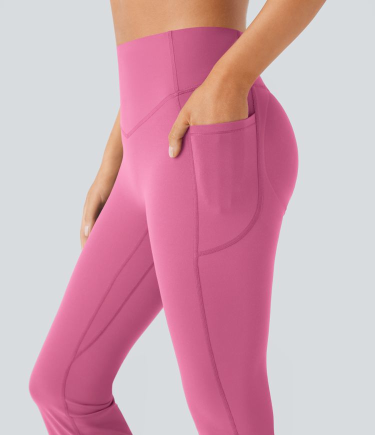 Halara UltraSculpt™ High Waisted Scrunch Butt Lifting Tummy Control Pocket Shaping Yoga Bootcut Leggings