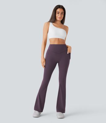 Halara UltraSculpt™ High Waisted Scrunch Butt Lifting Tummy Control Pocket Shaping Yoga Bootcut Leggings