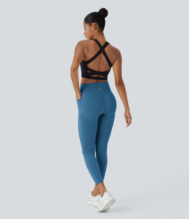 Halara UltraSculpt™ High Waisted Scrunch Butt Lifting Tummy Control Pocket Shaping Training Leggings