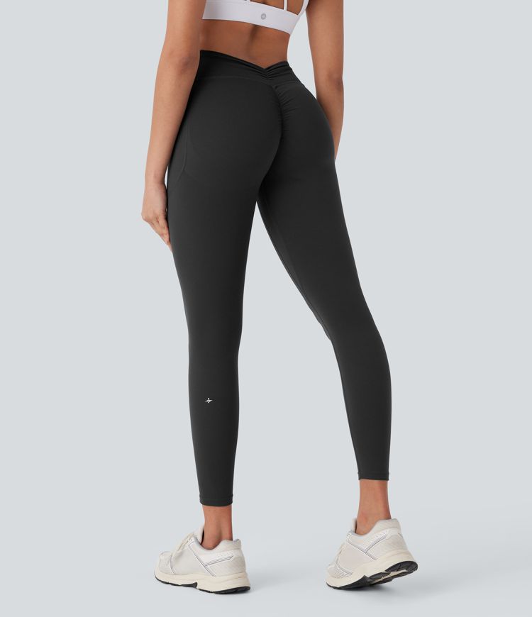 Halara UltraSculpt™ SoCinched High Waisted Tummy Control Butt Lifting Ruched Pocket Shaping Yoga Leggings