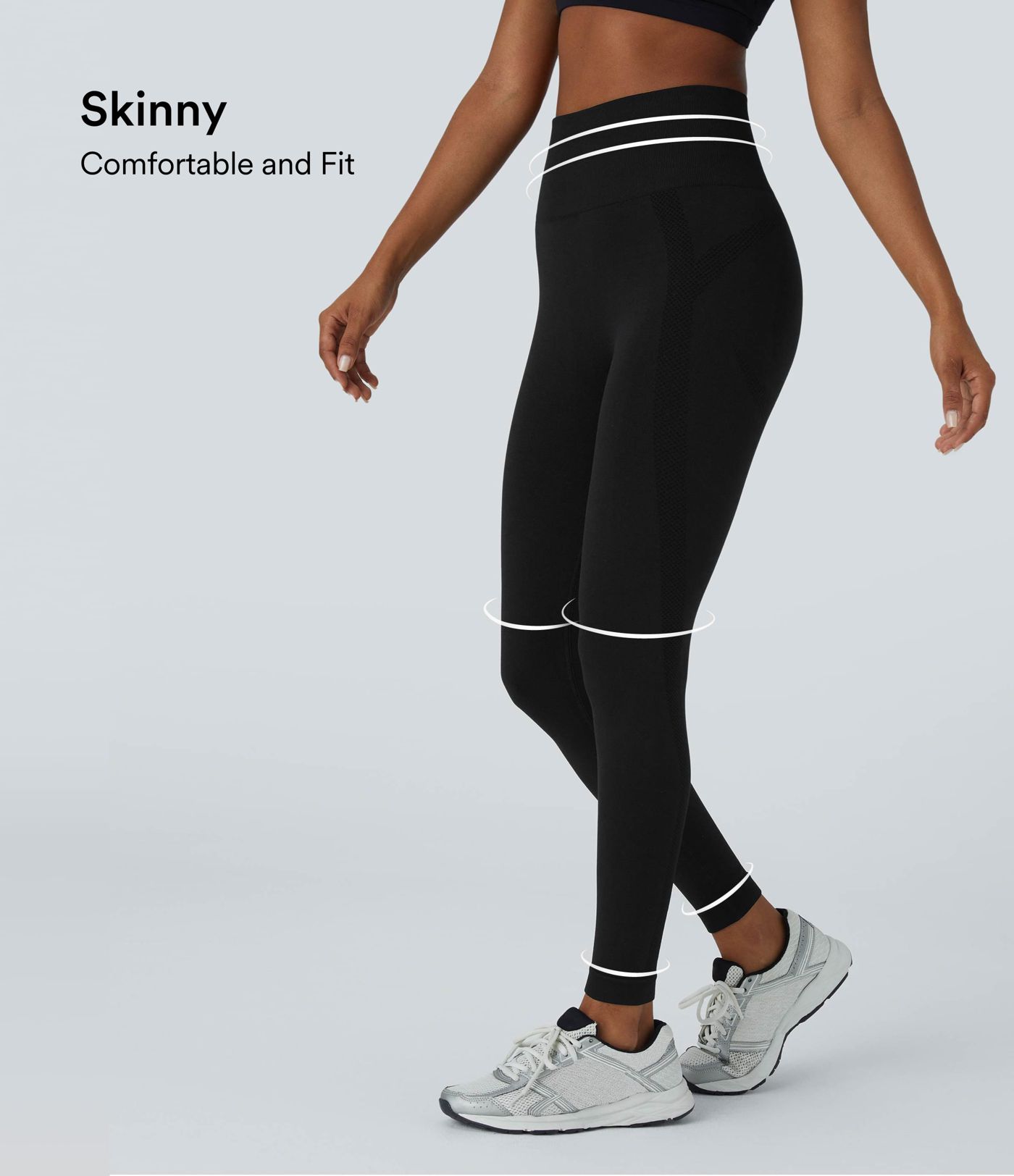 OneForm Seamless Flow High Waisted Ruched 7/8 Yoga Leggings