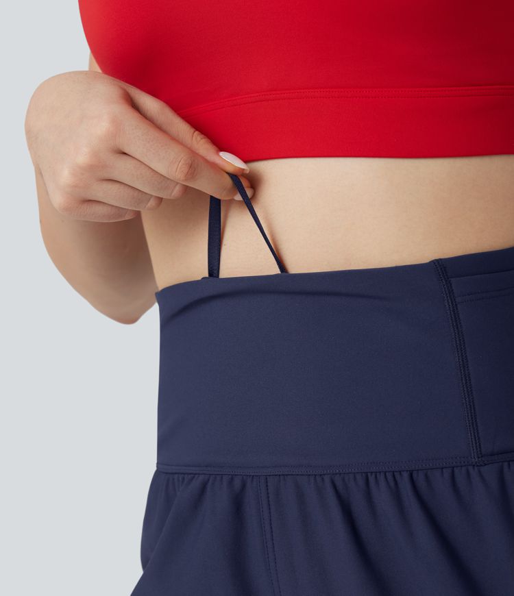 Durable Water Repellent High Waisted Drawstring Fleece Running Warming Joggers with Pockets