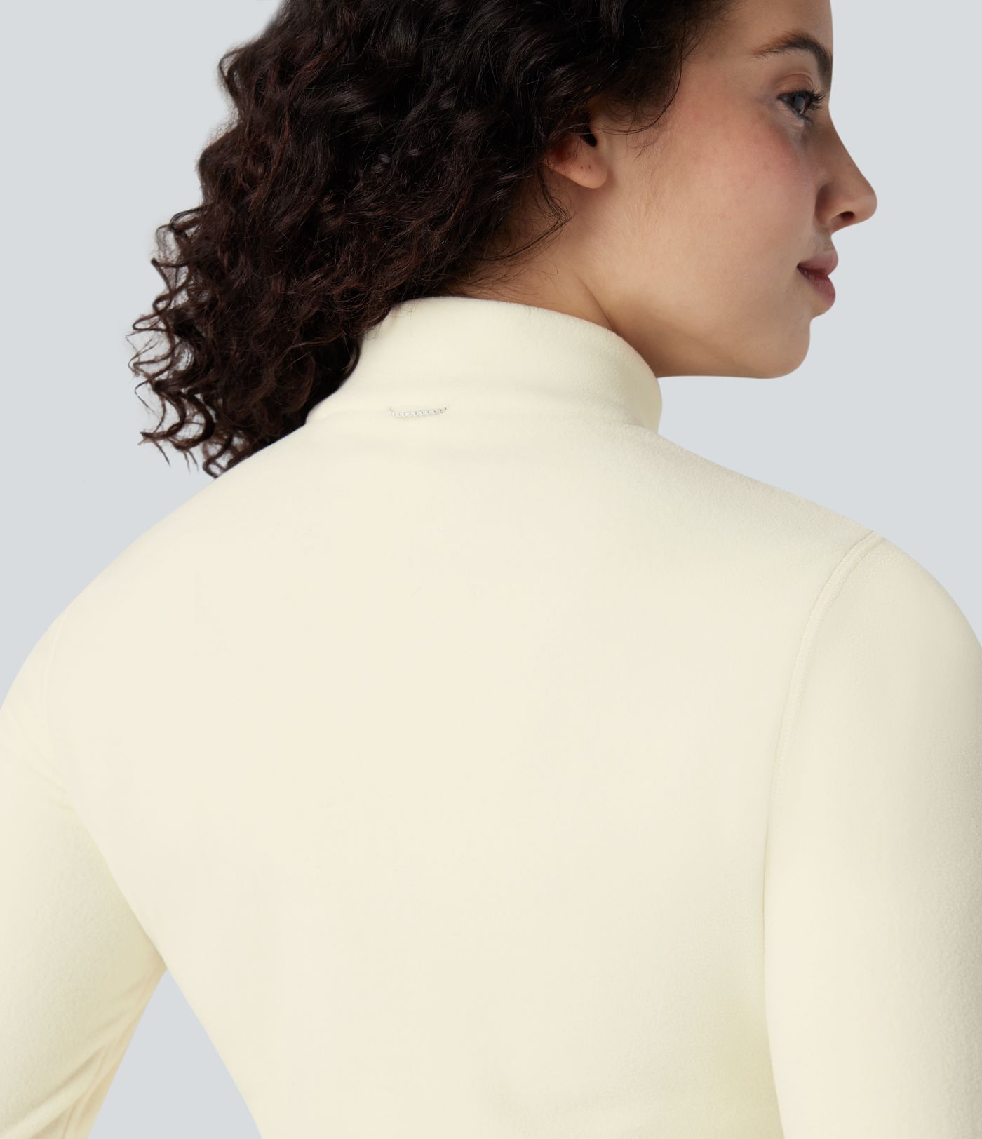 Stand Collar Long Sleeve Thumb Hole Hiking Jacket with Pockets