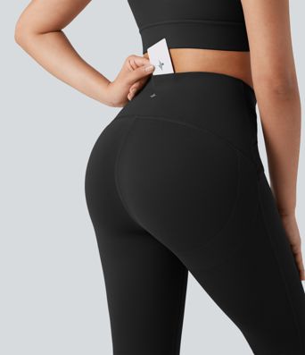 High Waisted Tummy Control Butt Lifting Yoga Leggings with Pocket