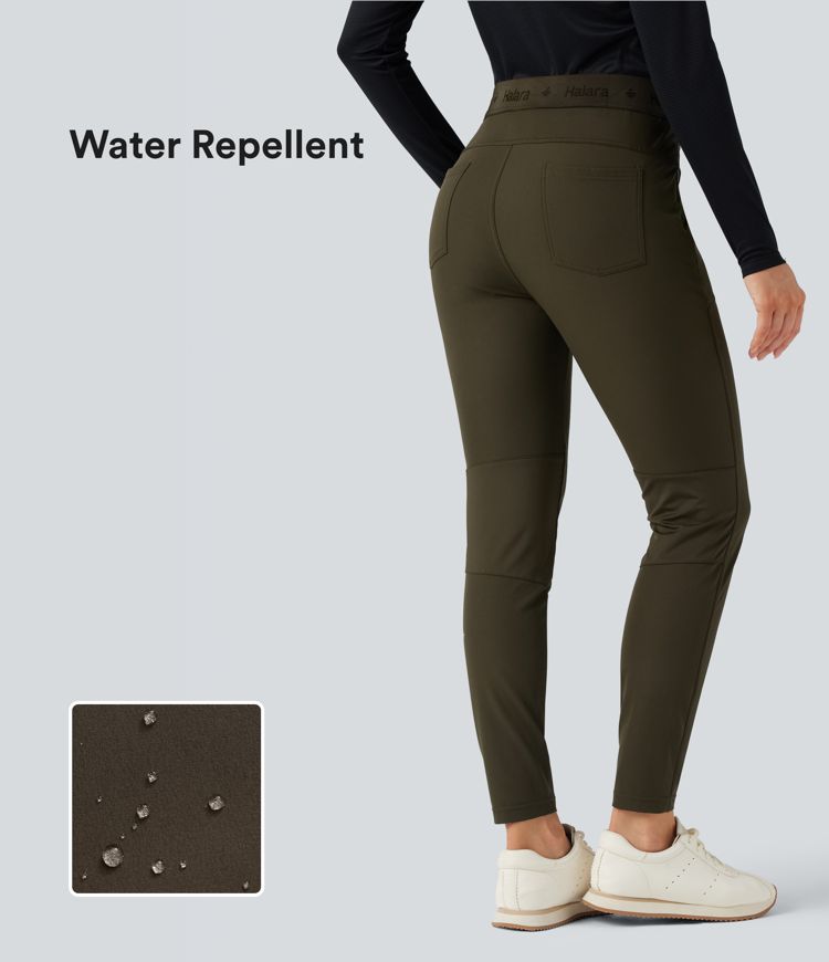 Water Repellent Mid Rise Hiking Trousers with Zip Pockets