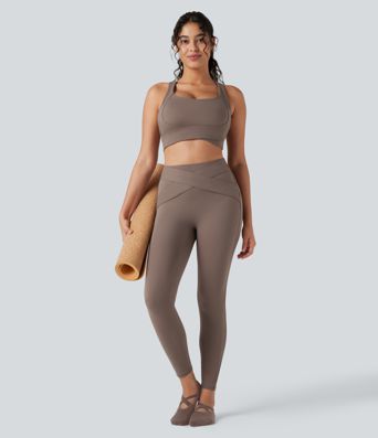 High Waisted Tummy Control Butt Lifting Yoga Leggings with Pocket