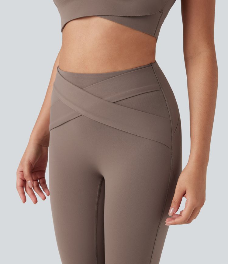 Legging de yoga gainant galbant taille haute avec poches