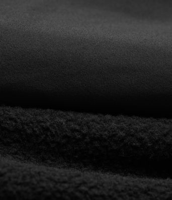 Reversible High Neck Long Sleeve Fleece Hiking Jacket with Pockets (Two Looks in One)