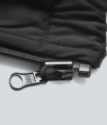 Reversible High Neck Long Sleeve Fleece Hiking Jacket with Pockets (Two Looks in One)