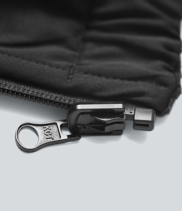 Reversible High Neck Long Sleeve Fleece Hiking Jacket with Pockets (Two Looks in One)