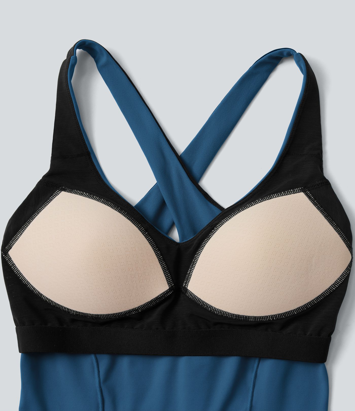 Halara UltraSculpt™ Deep V-neck Push-Up Crisscross Back 2-in-1 Yoga Tank Top