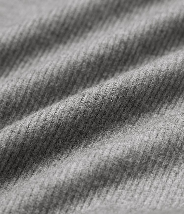 Pantalon jogging large décontracté côtelé gainant taille haute avec cordon de serrage et poches