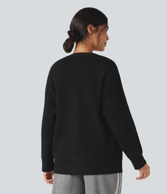 V-neck Long Sleeve Casual Cardigan