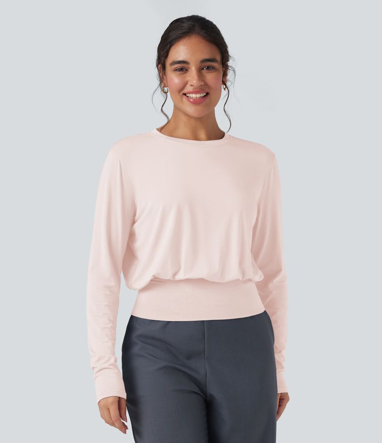 T-shirt de travail col rond manches longues